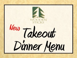 Wooden Sticks Golf Club, Takeout Dinner Menu, 